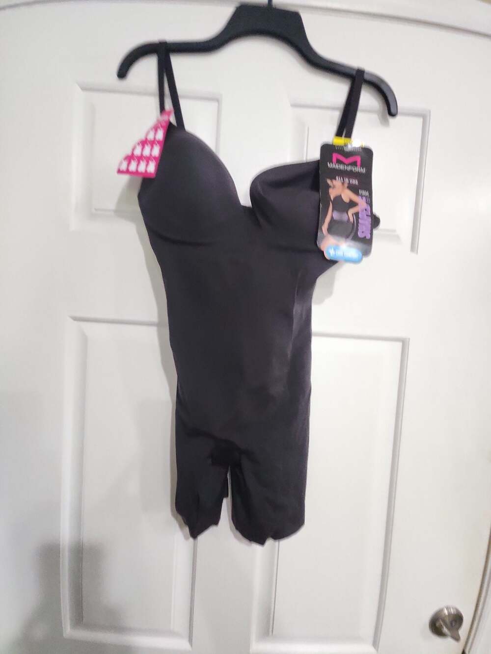 Maidenform All In One Firm Shaping Bodysuit with Built-In Bra DMS089
